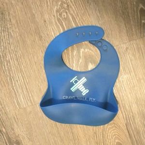Baby boy blue bib